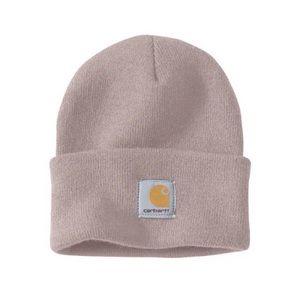 Carhartt Acrylic A18 Watch Hat Beanie Lilac Mink Logo Patch